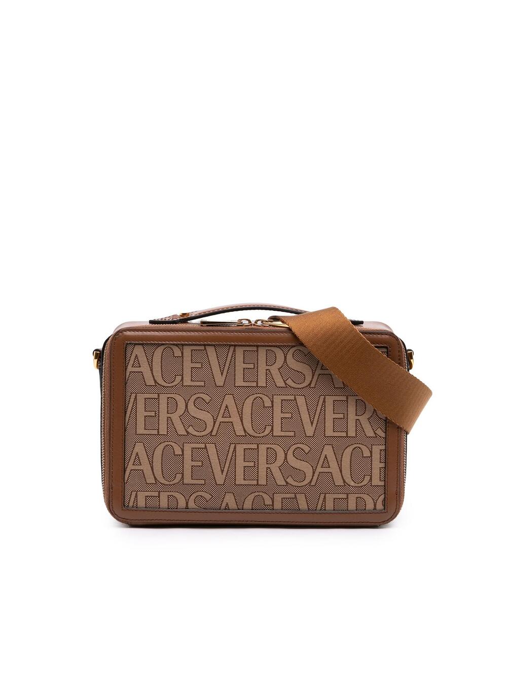Versace Canvas All Over Messenger Bag #340317V65B